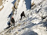 03 Preparing The Trail To Descend Down The Mesokanto La 5246m After Trekking Around The Tilicho Tal Lake 